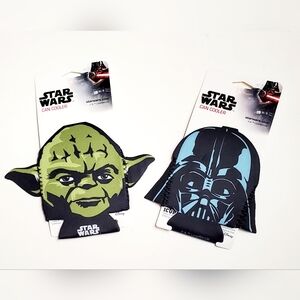 Star Wars Yoda And Darth Vader 2 Pack Can Cooler/Coozies